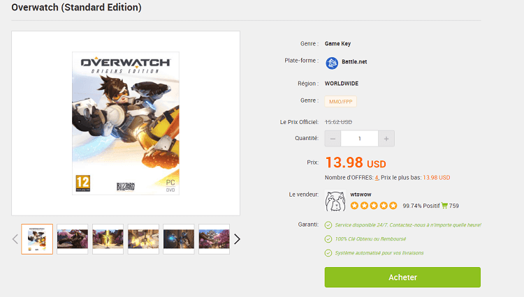 achater-clé CD-jeu-Overwatch-IGVaul
