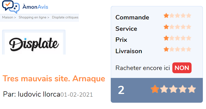 avis-critique-Displate-client-insatisfait