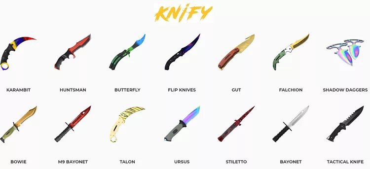 types-couteaux-disponibles-site-Knify.gg